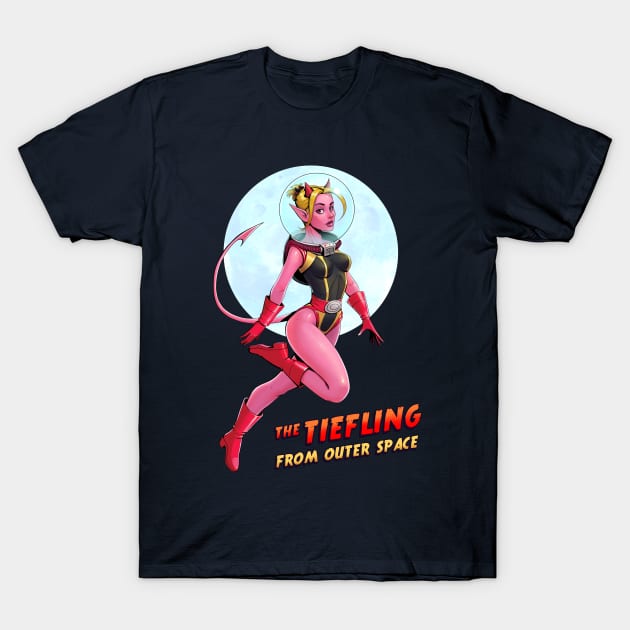 The Tiefling from outer space T-Shirt by mauriciomorali